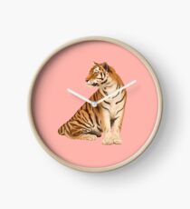 tigre roux Clock