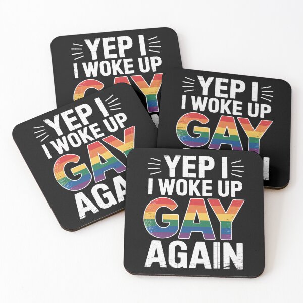 Item preview, Woke Up Gay - Pride Rainbow Queer Gay CSD Party LGBTQ designed and sold by AmparoBoyle.