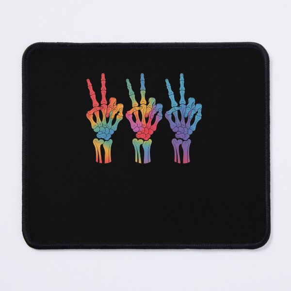 Item preview, Skeleton Rock Hand LGBT-Q Cool Rainbow Flag Gay Pride Ally designed and sold by marcusry.