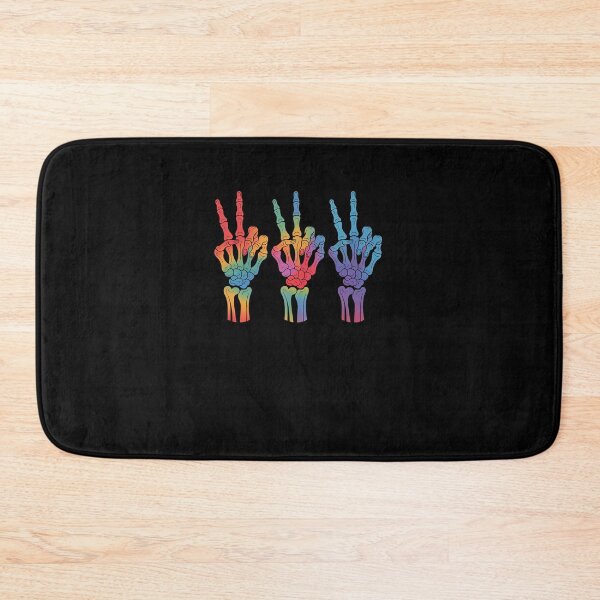 Item preview, Skeleton Rock Hand LGBT-Q Cool Rainbow Flag Gay Pride Ally designed and sold by marcusry.
