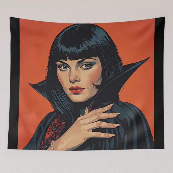 Item preview, Vintage Lady Vampire Halloween  designed and sold by Vintage City.