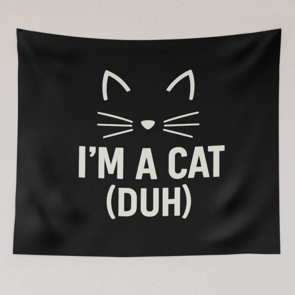 Item preview, I’m a Cat (Duh) – Funny Minimalist Cat Design designed and sold by AddictiveDesign.