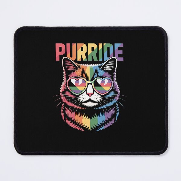 Item preview, Purride Cat Rainbow Pride Month LGBTQ Ally designed and sold by marcusry.