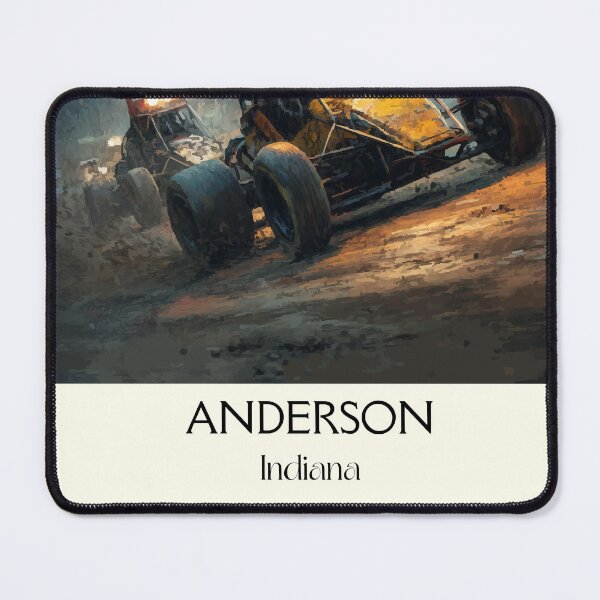 Item preview, Anderson Indiana Speedway | Dirt Track Racing Art Poster designed and sold by TuncGK.