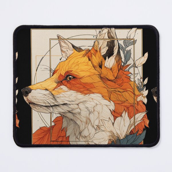 Item preview, Art nouveau fox designed and sold by MendaciousMina.