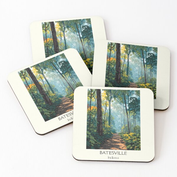 Item preview, Batesville Indiana Forest Path | Woodland Trail Art Poster designed and sold by TuncGK.