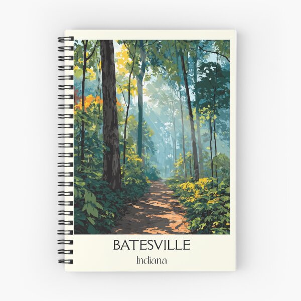Item preview, Batesville Indiana Forest Path | Woodland Trail Art Poster designed and sold by TuncGK.