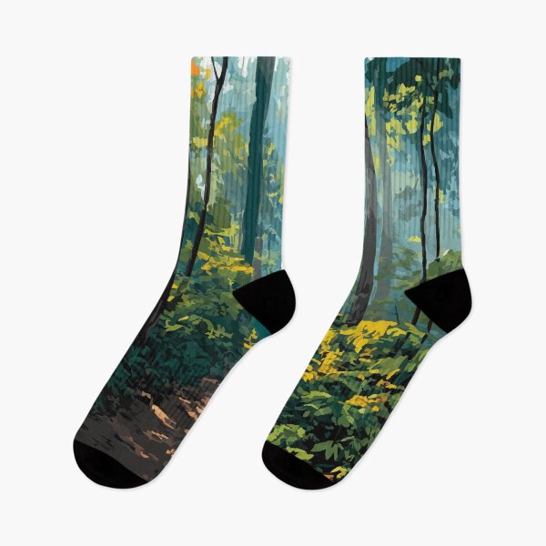 Item preview, Batesville Indiana Forest Path | Woodland Trail Art Poster designed and sold by TuncGK.