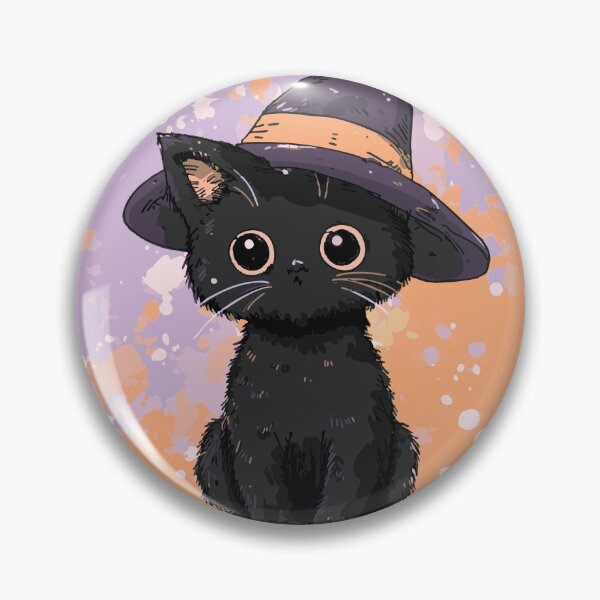 Aperçu de l'œuvre Chat sorcier d'Halloween créée et vendue par pehhappy.