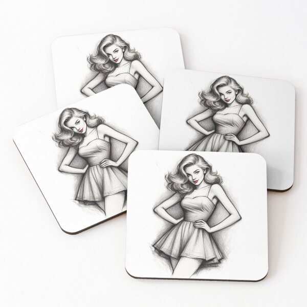 Item preview, Sketch Girl designed and sold by HaarlemPinupParadise.