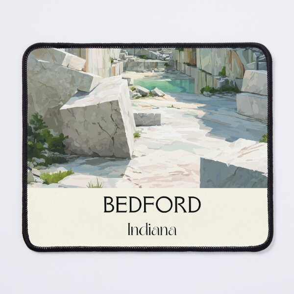 Item preview, Bedford Indiana Limestone Quarry | Stone City Art Poster designed and sold by TuncGK.