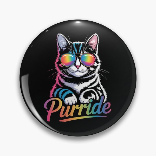 Item preview, Purride Cat Rainbow Pride Month LGBTQ Ally 1 2 2 designed and sold by AmparoBoyle.