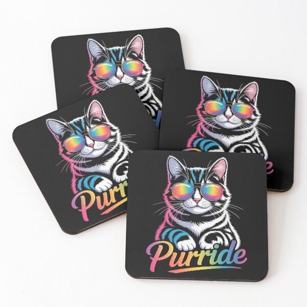 Item preview, Purride Cat Rainbow Pride Month LGBTQ Ally 1 2 2 designed and sold by AmparoBoyle.