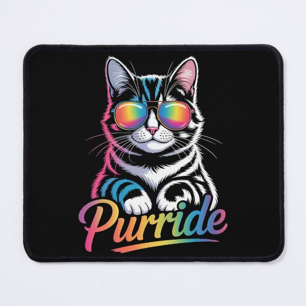 Item preview, Purride Cat Rainbow Pride Month LGBTQ Ally 1 2 2 designed and sold by AmparoBoyle.