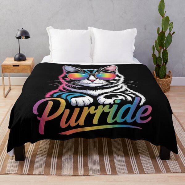 Item preview, Purride Cat Rainbow Pride Month LGBTQ Ally 1 2 2 designed and sold by AmparoBoyle.