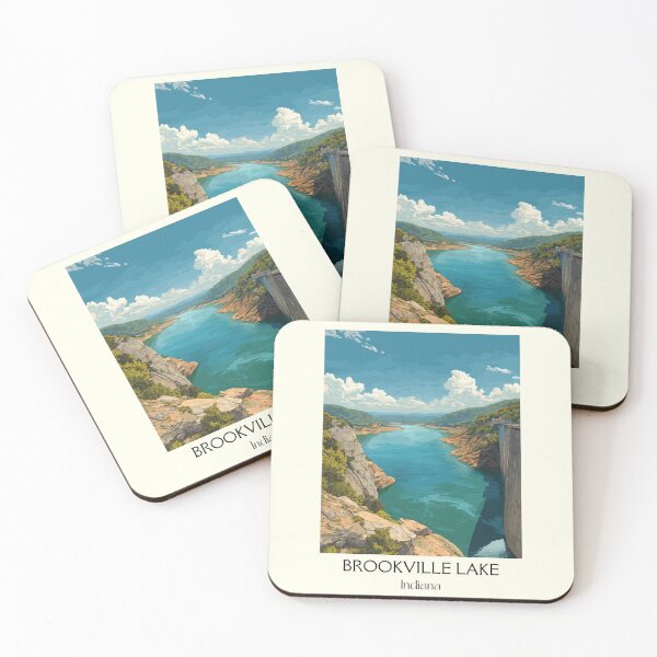Item preview, Brookville Lake Indiana Overlook | Reservoir Scenery Poster designed and sold by TuncGK.