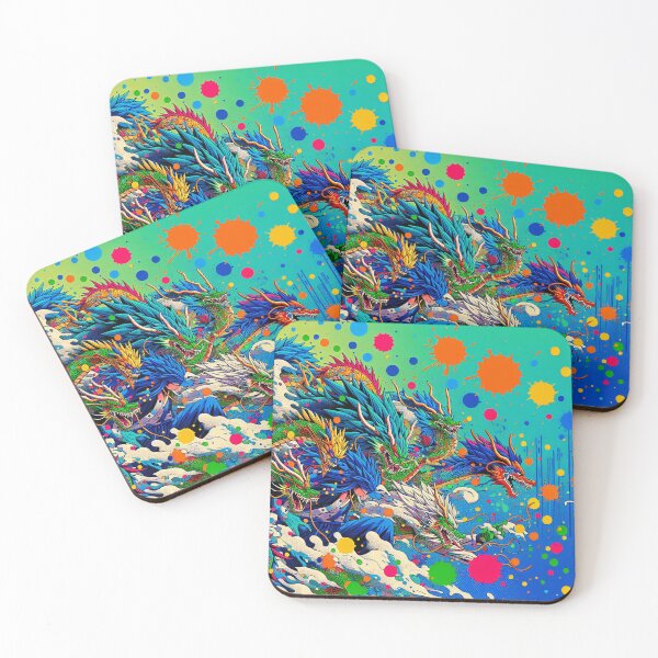 Item preview, Colorful Animated Dragon Heads designed and sold by Artdesign-113.