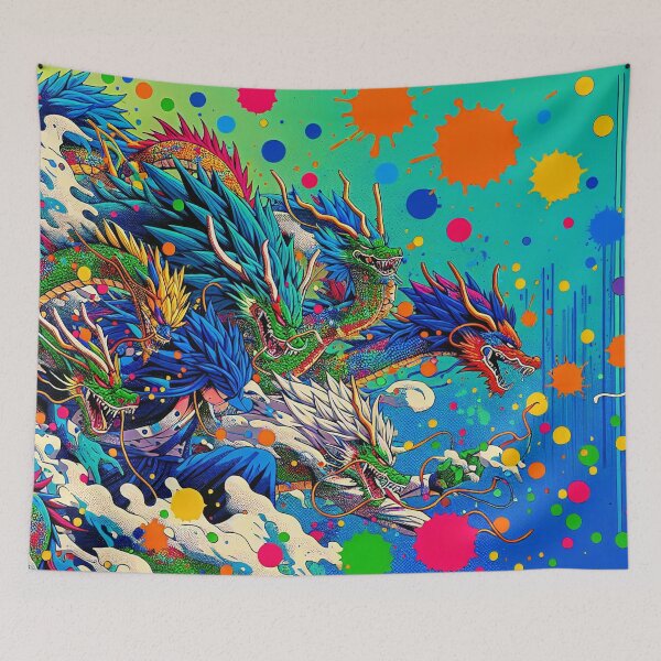 Item preview, Colorful Animated Dragon Heads designed and sold by Artdesign-113.