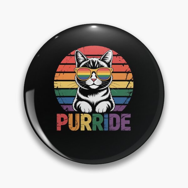 Item preview, Purride Ally Cat LGBTQ+ Rainbow Animal Lover Man Woman Trans designed and sold by DrewLeuschke.