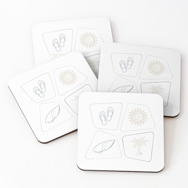 Item preview, Beach Essentials – Minimal Summer Art designed and sold by BlackSea Coolture Store.