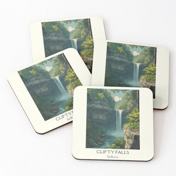 Item preview, Clifty Falls Indiana State Park | Canyon Waterfall Poster designed and sold by TuncGK.