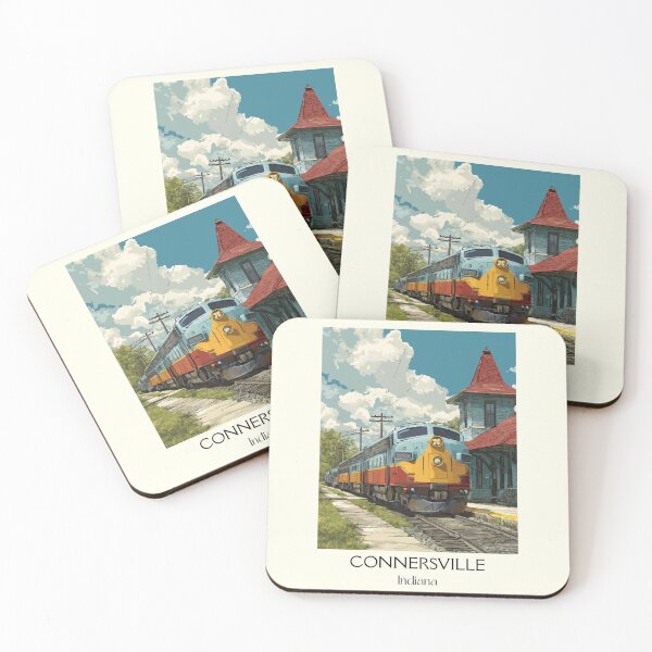Item preview, Connersville Indiana Historic Train | Scenic Railroad Poster designed and sold by TuncGK.