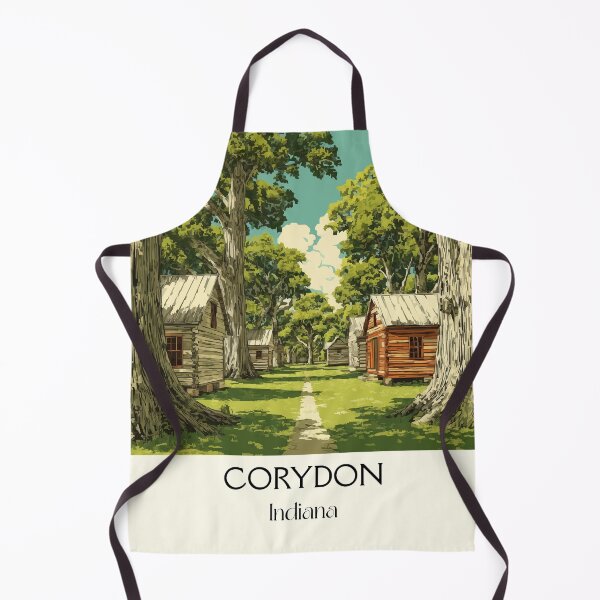 Item preview, Corydon Indiana First State Capitol | Historic Town Poster designed and sold by TuncGK.