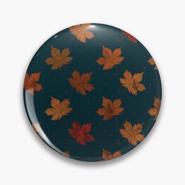 Item preview, Sugar Maple Leaves (Dark Teal) designed and sold by Lunette Nightingale.