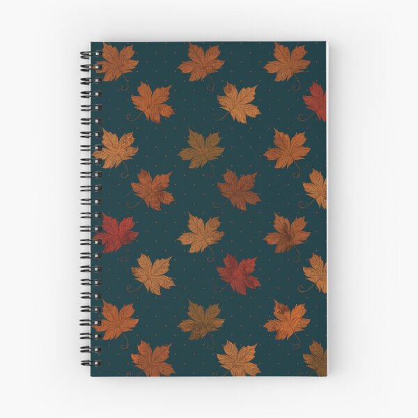 Item preview, Sugar Maple Leaves (Dark Teal) designed and sold by Lunette Nightingale.