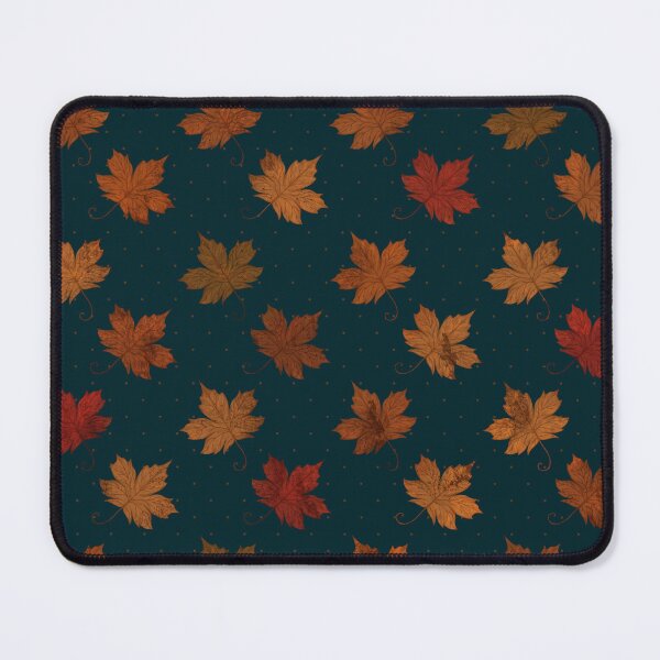 Item preview, Sugar Maple Leaves (Dark Teal) designed and sold by Lunette Nightingale.