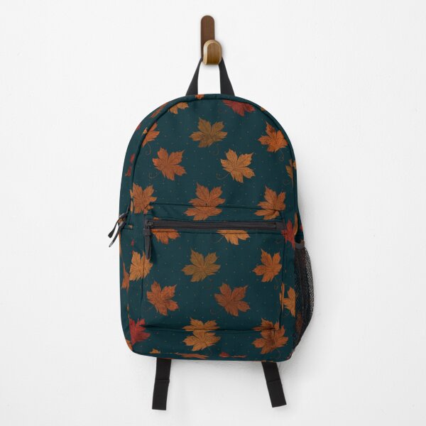 Item preview, Sugar Maple Leaves (Dark Teal) designed and sold by Lunette Nightingale.