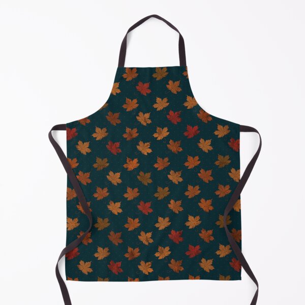 Item preview, Sugar Maple Leaves (Dark Teal) designed and sold by Lunette Nightingale.