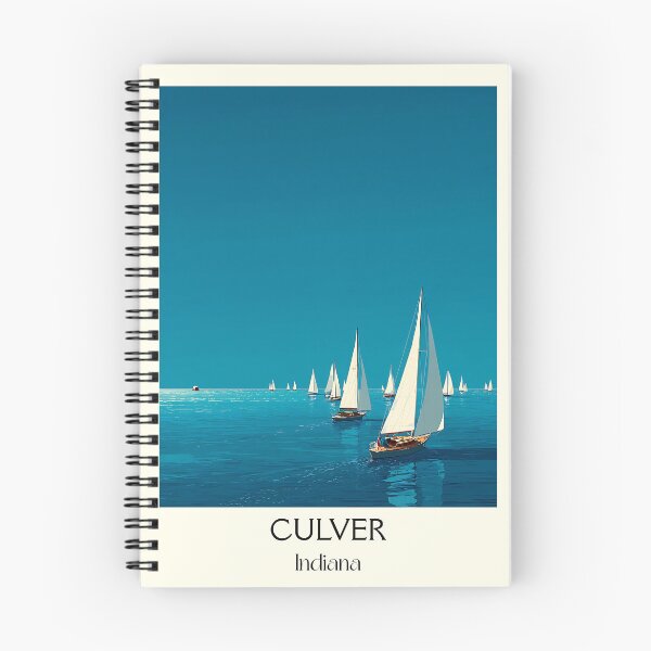 Item preview, Culver Indiana Sailboats | Lake Maxinkuckee Art Poster designed and sold by TuncGK.