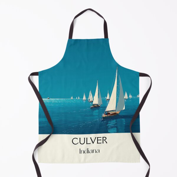 Item preview, Culver Indiana Sailboats | Lake Maxinkuckee Art Poster designed and sold by TuncGK.