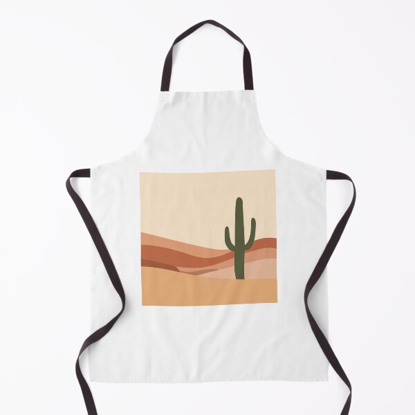 Item preview, Stylized Desert Landscape vector illustration Green Cactus with Layered Orange and Red Hills Sand Dunes Under Pale Sky designed and sold by AtonuHaque.