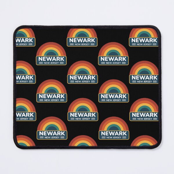 Item preview, Newark New Jersey - Retro Sunset Vintage Rainbow designed and sold by Shape Snip Studio.