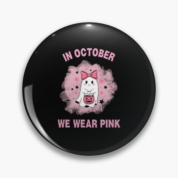 Item preview, In October We Wear Pink Halloween designed and sold by MartaDreamCraft ⭐⭐⭐⭐⭐.