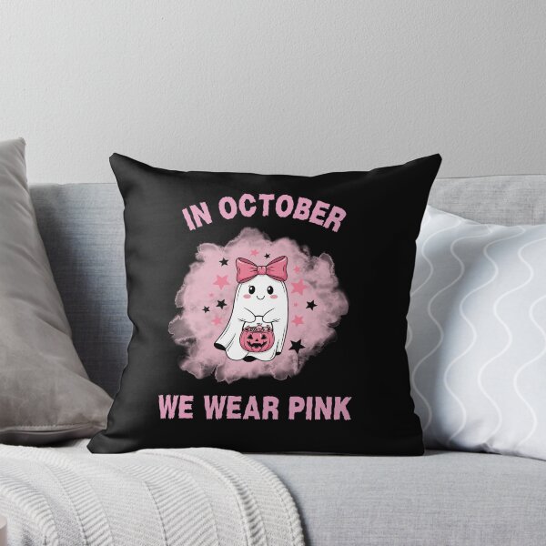 Item preview, In October We Wear Pink Halloween designed and sold by MartaDreamCraft ⭐⭐⭐⭐⭐.