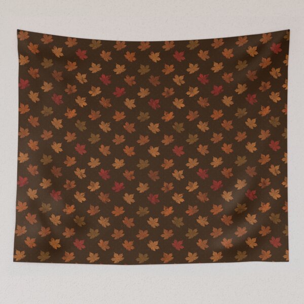 Item preview, Sugar Maple Leaves (Dark Brown) designed and sold by Lunette Nightingale.