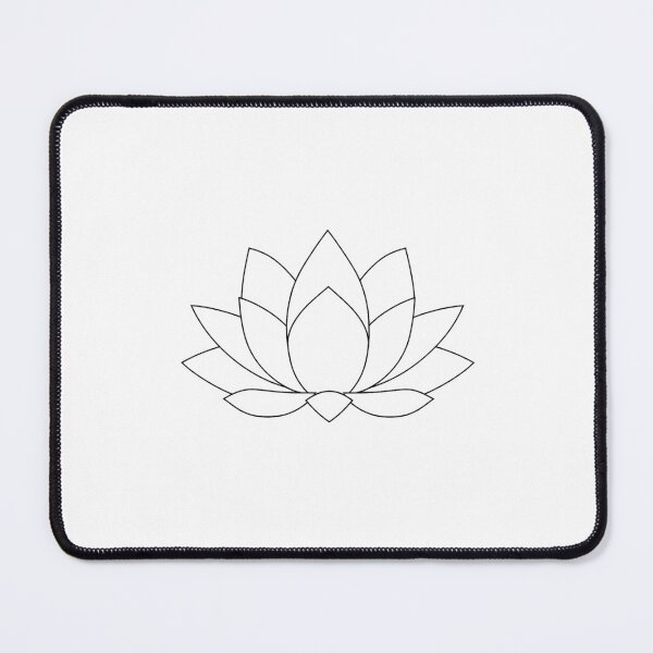 Item preview, Minimalist Geometric Lotus Flower Portrait Art designed and sold by Scrip-thread.