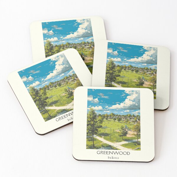 Item preview, Greenwood Indiana City Park | Summer Landscape Poster designed and sold by TuncGK.