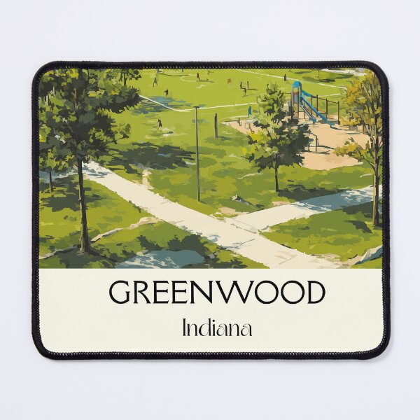 Item preview, Greenwood Indiana City Park | Summer Landscape Poster designed and sold by TuncGK.