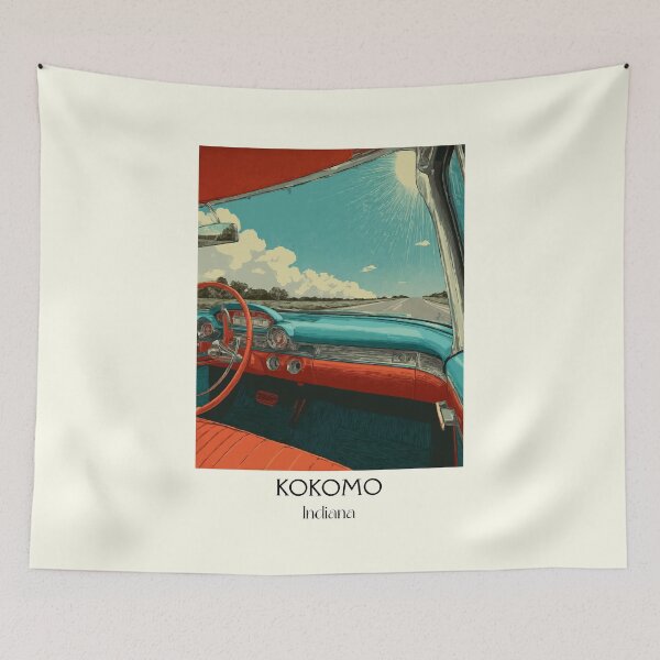 Item preview, Kokomo Indiana Classic Car | Vintage Dashboard Poster designed and sold by TuncGK.
