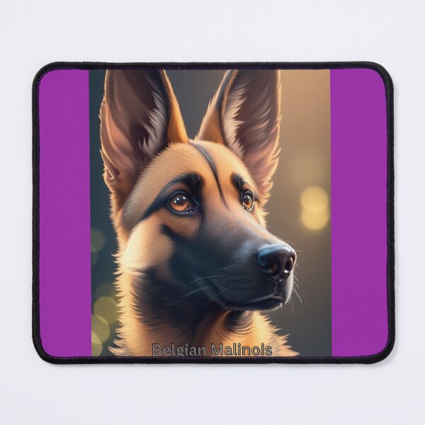 Item preview, Portrait of a Belgian Malinois in Warm Sunset Light designed and sold by KJ-Books.