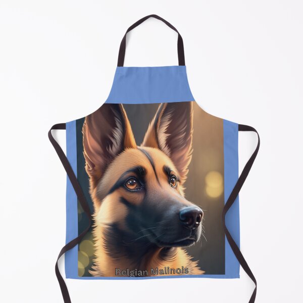 Item preview, Portrait of a Belgian Malinois in Warm Sunset Light designed and sold by KJ-Books.