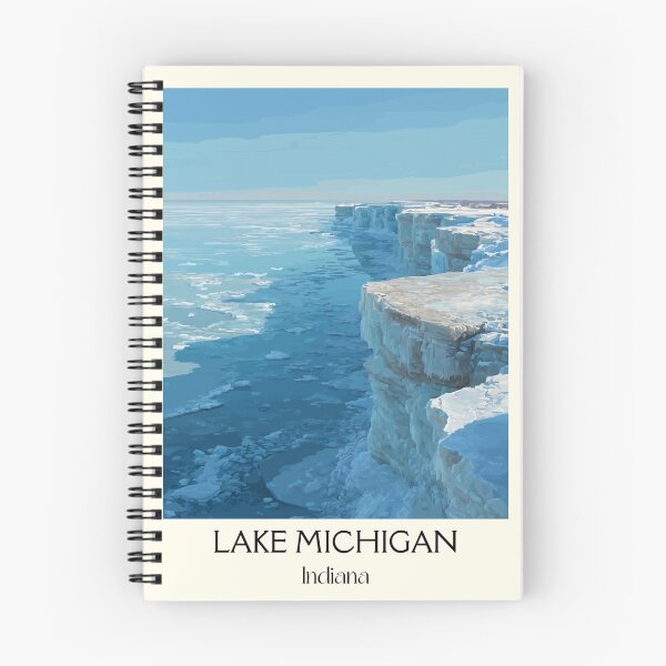 Item preview, Lake Michigan Indiana Dunes | Icy Shoreline Poster designed and sold by TuncGK.