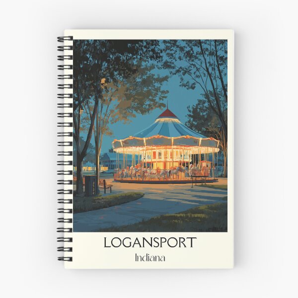 Item preview, Logansport Indiana Carousel | Amusement Park Poster designed and sold by TuncGK.