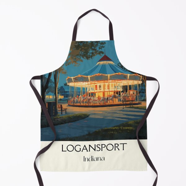 Item preview, Logansport Indiana Carousel | Amusement Park Poster designed and sold by TuncGK.