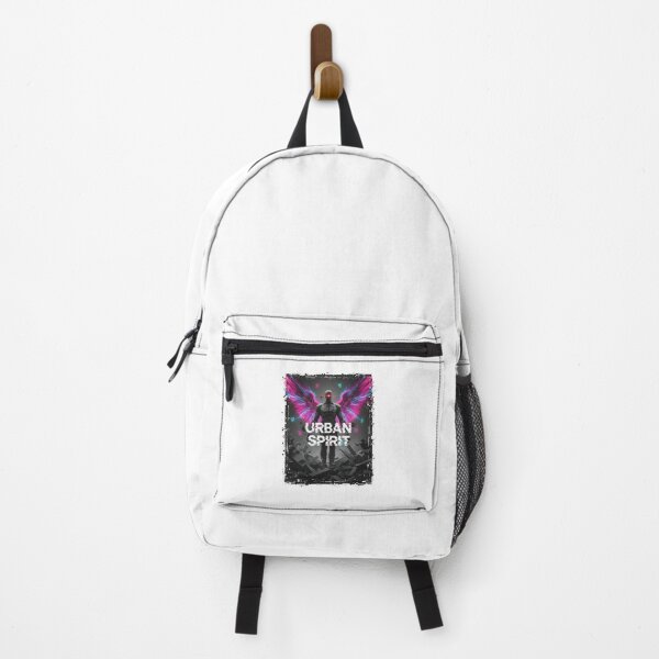 Item preview, Urban Spirit: Cyberpunk Angel with Neon Electric Wings designed and sold by DailyVibesMerch.