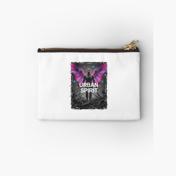 Item preview, Urban Spirit: Cyberpunk Angel with Neon Electric Wings designed and sold by DailyVibesMerch.